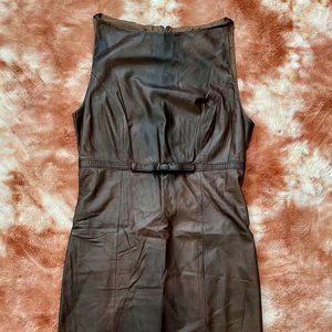 Brown Leather Dress Size 4